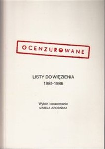 Picture of Ocenzurowane Listy do więzienia 1985-1986