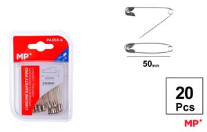 Picture of Agrafki MP srebrne 50mm 20 sztuk