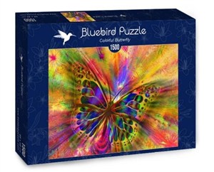 Obrazek Puzzle 1500 Kolorowy motyl