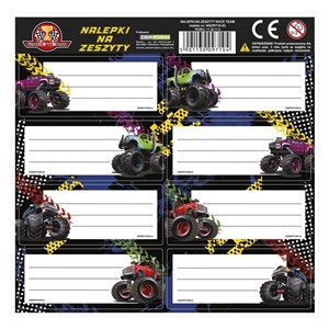 Picture of Nalepki na zeszyty Race Team (25szt)