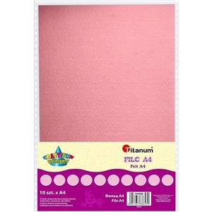 Obrazek Filc A4 jasnoróżowy 10szt