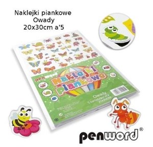 Picture of Naklejki piankowe owady 20x30cm 5szt