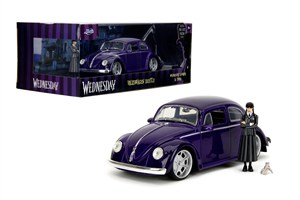 Obrazek Auto Volkswagen Beetle 1:24 z figurką Wednesday