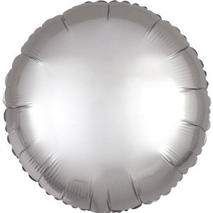 Picture of Balon foliowy Lustre srebrny okrągły 43cm