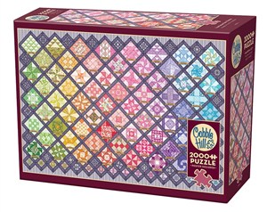 Picture of Puzzle 2000 Tęczowy patchwork
