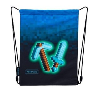 Obrazek Worek na obuwie Astrabag Blue Pixel