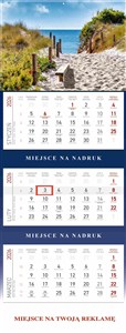 Obrazek Kalendarz 2026 trójdzielny MORZE KS 055B MORZE