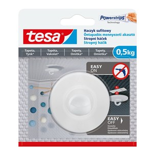 Obrazek TESA Powerstrips haczyk samoprzylepny sufitowy do tynku i tapet 0,5KG