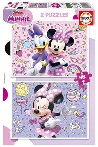Obrazek Puzzle 2x48 Myszka Minnie