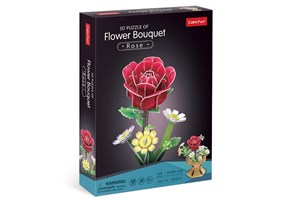 Obrazek Puzzle 3D Bukiet kwiatów Róże