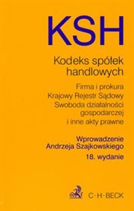 Obrazek Kodeks spółek handlowych wraz z indeksem rzeczowym