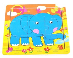 Picture of Puzzle drewniane małe Słonik