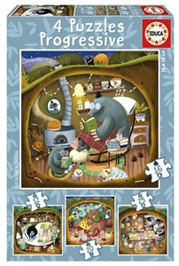 Picture of Puzzle 4w1 Leśne opowieści