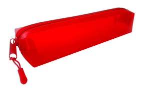 Obrazek Piórnik Narcissus TPU przezroczysty czerwony