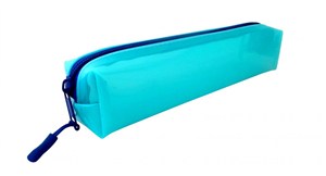 Obrazek Piórnik Narcissus Tpu przezroczysty niebieski