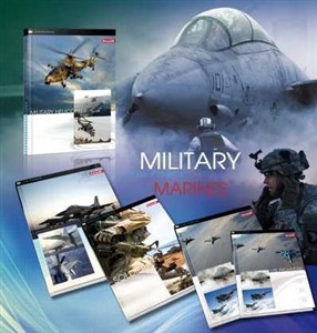 Obrazek Zeszyt A5/80K linia MILITARY (10szt)