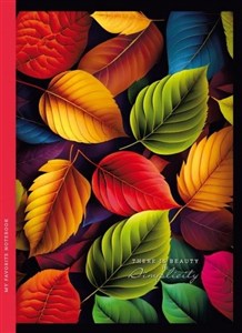 Obrazek Notatnik ozdobny 143x200/64K kratka TW Liście