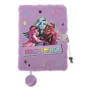 Obrazek Pamiętnik A5 Włochacz z kłódką 3D Monster High