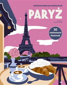 Obrazek Paryż. Kolorowanka po numerach