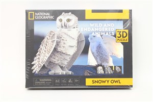 Obrazek Puzzle 3D Puchacz śnieżny