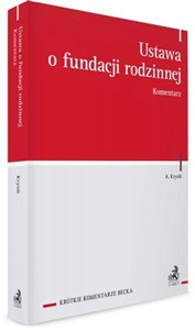 Picture of Ustawa o fundacji rodzinnej. Komentarz