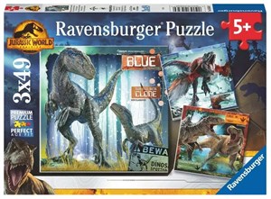Picture of Ravensburger, Puzzle 3x49: Jurassic World Dominacja (05656)
