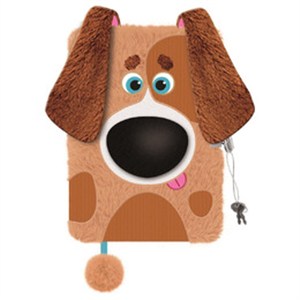 Obrazek Pamiętnik A5 Włochacz z kłódką 3D Dog