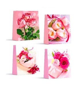 Obrazek Torebki prezentowe WK 22506 M mix wzorów 12 sztuk