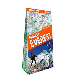Obrazek Mount Everest laminowana mapa trekkingowa Skala: 1:30 000; 1:100 000; 1:110 000