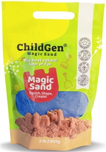 Picture of Piasek kinetyczny naturalny opakowanie uzupełniające 907g niebieski