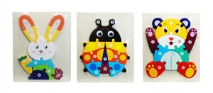 Picture of Puzzle drewniane Zwierzęta MIX