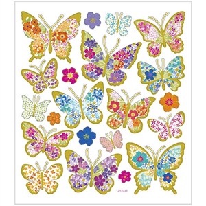 Obrazek Naklejki Motyle w Kwiaty