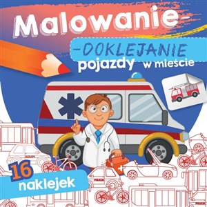 Obrazek Malowanie-doklejanie. Pojazdy w mieście