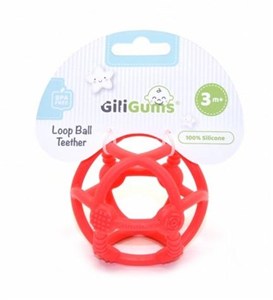 Obrazek Piłka gryzak czerwona