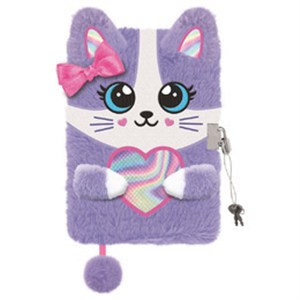 Picture of Pamiętnik A5 Włochacz z kłódką 3D Voilet Kitty