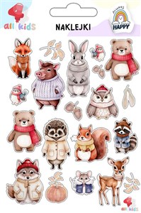 Obrazek Naklejki dla dzieci Zwierzęta zimowe