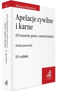 Obrazek Apelacje cywilne i karne 69 wzorów pism z omówieniem