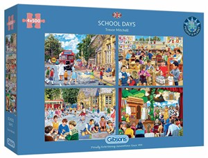 Picture of Puzzle 4x500  Szkolne dni 111819