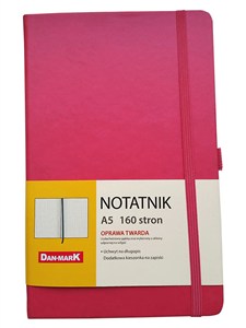 Obrazek Notes roma 13x21cm kratka różowy dan-mark