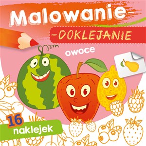 Obrazek Malowanie-doklejanie. Owoce