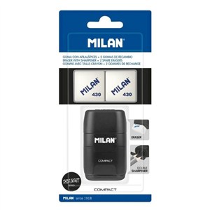 Picture of Temperówko - gumka Compact Shadow + 2 gumki MILAN