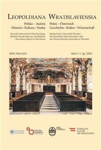 Picture of Leopoldiana Wratislaviensia, Rok 1 / 1. Jg. | 2023