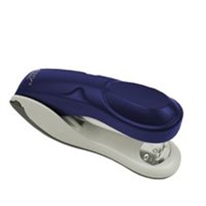 Picture of Zszywacz plastikowy niebieski na 25 kartek