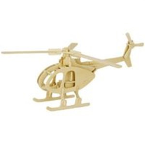 Obrazek Puzzle 3D Drewniany helikopter