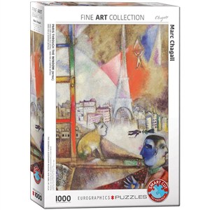Picture of Puzzle 1000 Paryż przez okno, Matc Chagall