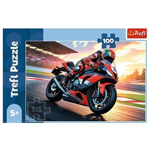 Obrazek Puzzle Szybki motocykl 100