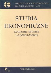 Picture of Studia ekonomiczne Economic studies 1-2
