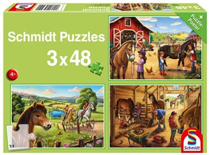 Picture of Puzzle 3x48 Konie 112942