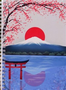 Obrazek Zeszyt japoński A5/100K kropki