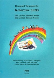 Obrazek Kolorowe nutki Łatwe utwory na skrzypce i fortepian